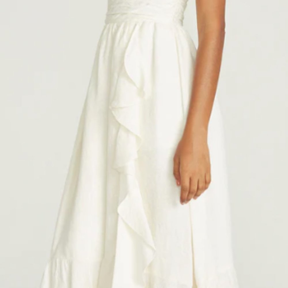 Theia MAIKA CASCADING RUFFLE DRESS - Picture 7 of 7
